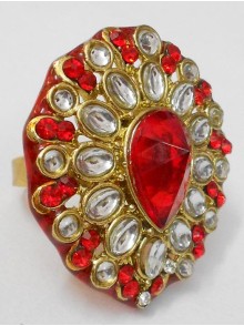 Kundan Finger Ring